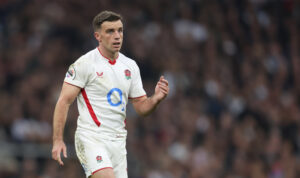 England’s George Ford walking across the field during the 2025 QUilter Nations Series match against New Zealand