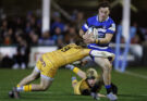 Bath's Henry Arundell runs with the ball during the December 2025 PREM Rugby match against Northampton Saints.