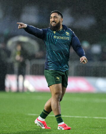 Bundee Aki perderá os três primeiros jogos das Seis Nações após suspensão. (Foto de Brendan Moran/Sportsfile via Getty Images)