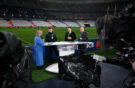 The ITV studio team (Jill Douglas, Brian O’Driscoll,Benjamin Kayser and Rory Best) after the 2026 Six Nations game between France and Ireland