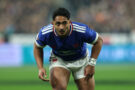 France's Yoram Moefana prepares to run during the 2026 Six Nations match against Ireland