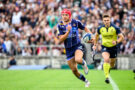 Bordeaux Bègles' Louis Bielle-Biarrey runs with the ball during the Champions Cup 2026 quarter-final against Toulouse