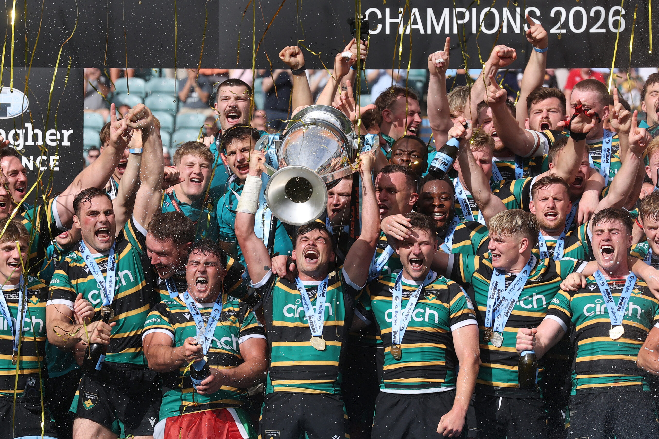 Northampton Saints win the Gallagher PREM (Getty Images)