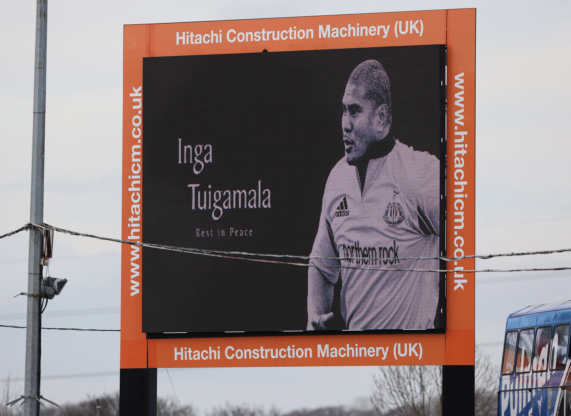 Newcastle Falcons hold a minute's silence for their former star, Va'aiga Tuigamala, following his death in February 2022.