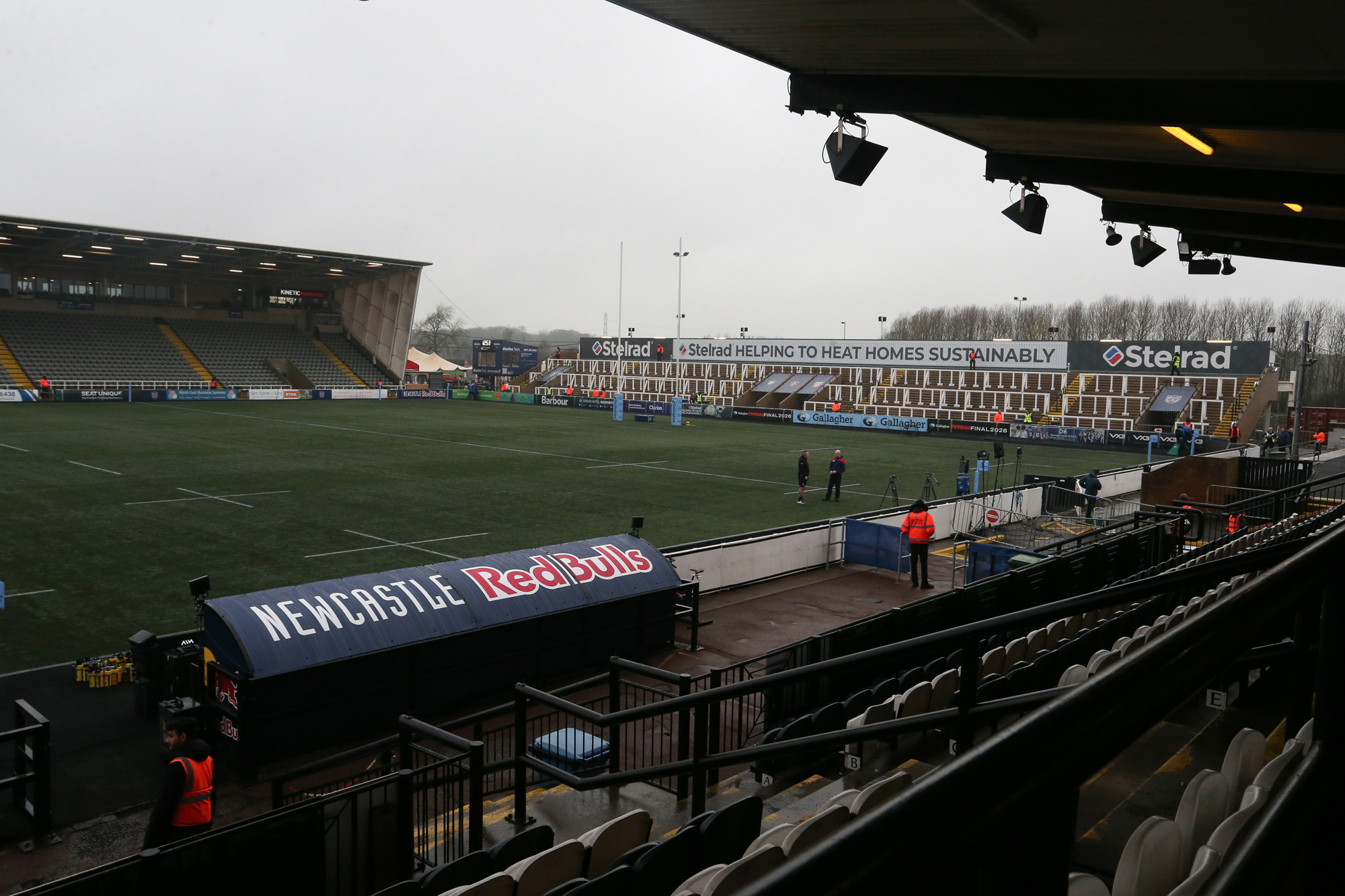 The interior of Kingston Park, home of Newcastle Red Bulls