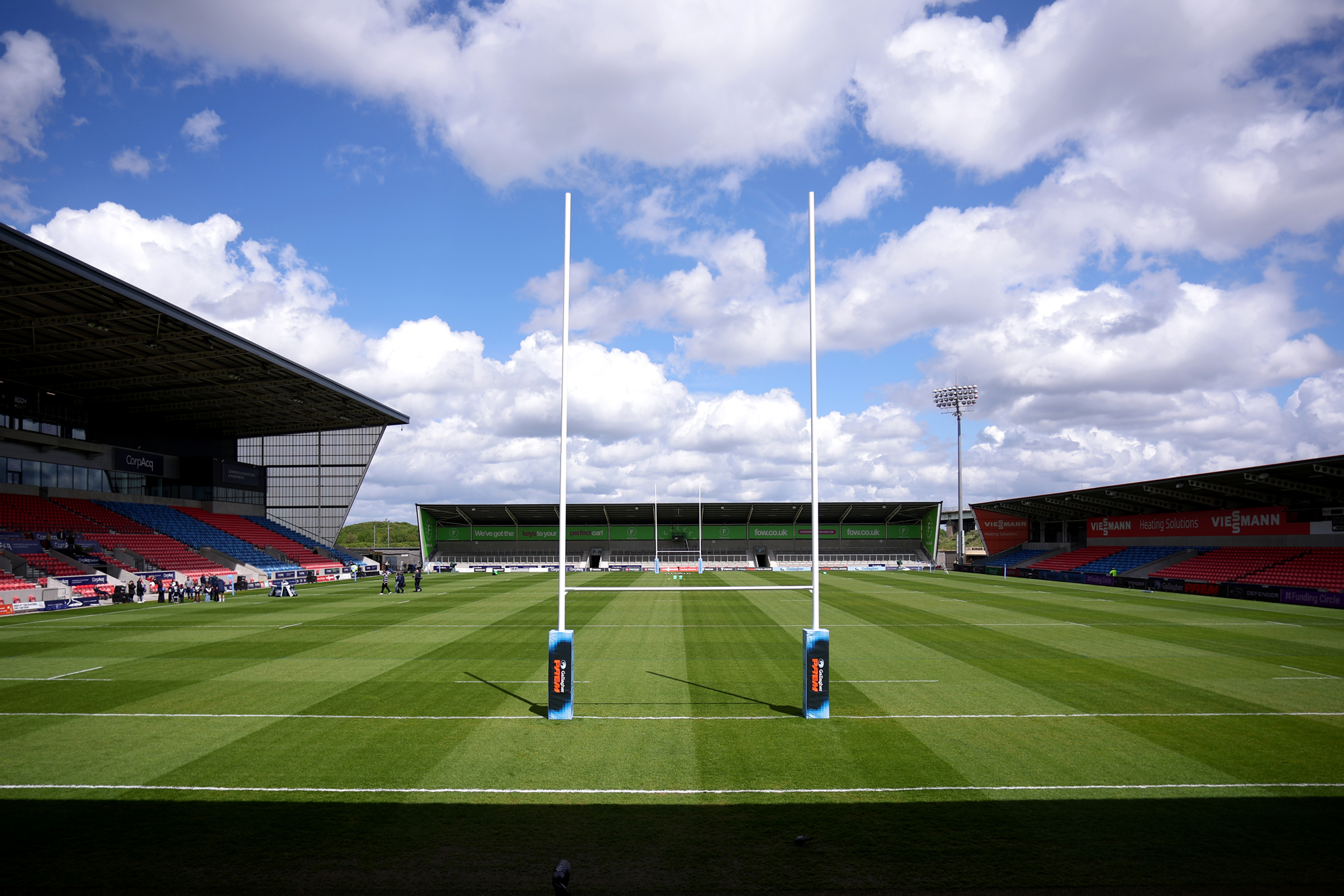 The interior of the CorpAcq Stadium, home of Sale Sharks