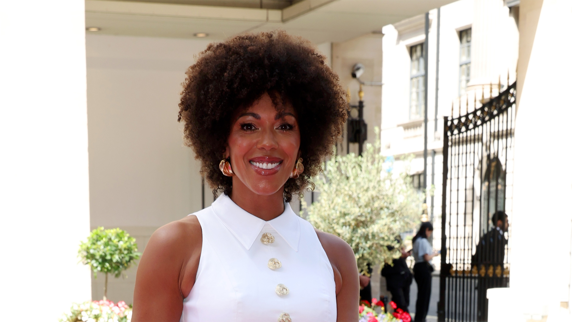 Dr Zoe Williams on the pink carpet for the 2026 Tric Awards